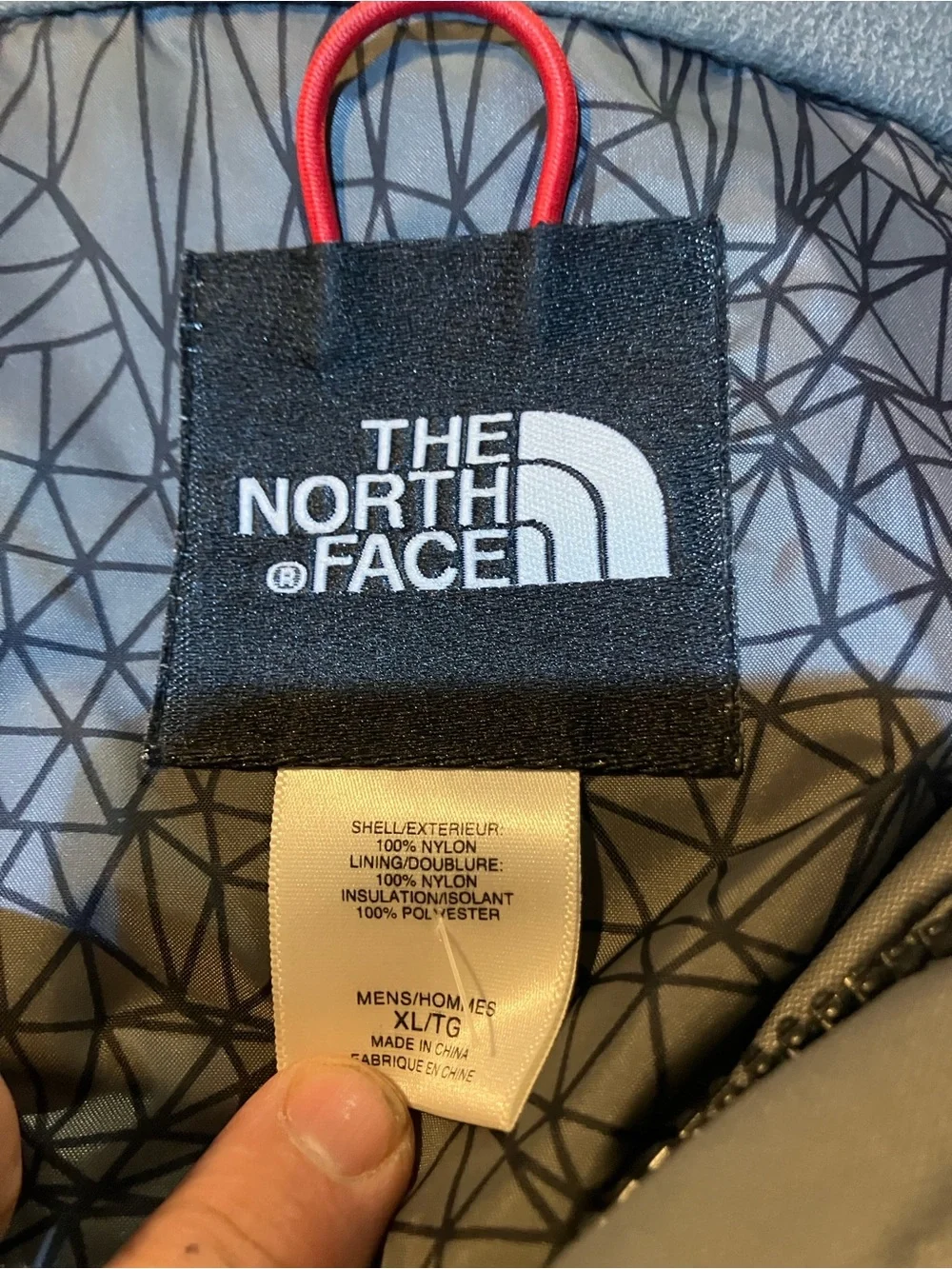 The North Face , Hyvent 3 in 1 , textile all purpose jacket, black & gray ,XL/Tg